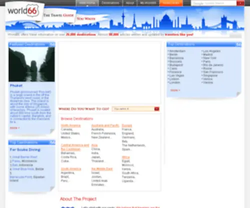 World66.com(World travel guide) Screenshot