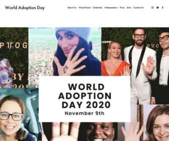 Worldadoptionday.org(World Adoption Day) Screenshot