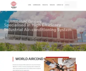 Worldaircond.com(Air Conditioning) Screenshot