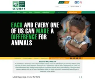 Worldanimalday.org.uk(World Animal Day) Screenshot
