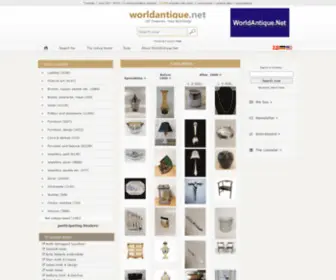 Worldantique.net(Antique & Design from Denmark) Screenshot
