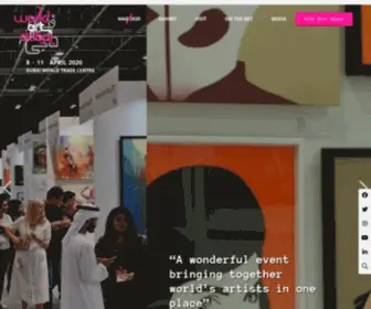 Worldartdubai.com(World Art Dubai) Screenshot