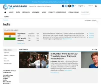 Worldbank.org.in(India) Screenshot