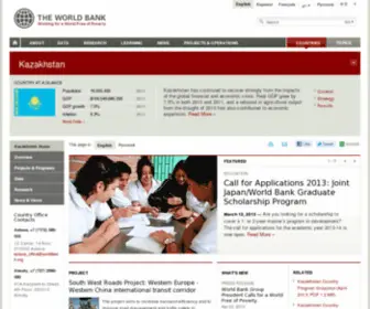 Worldbank.org.kz(Kazakhstan Home) Screenshot