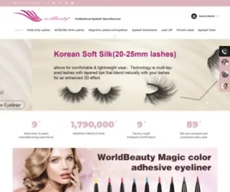 Worldbeautyeyelashes.com(World beauty lashes) Screenshot