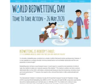 Worldbedwettingday.com(World Bedwetting Day) Screenshot