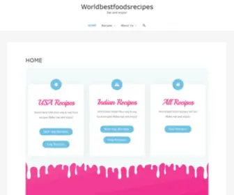 Worldbestfoodsrecipes.com(HOME) Screenshot