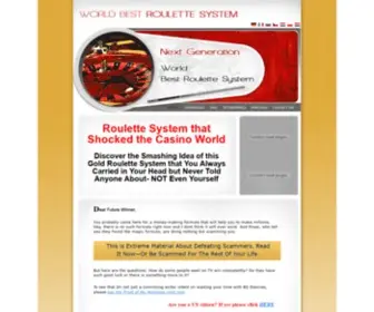 Worldbestroulettesystem.com(Roulette System) Screenshot