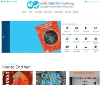 Worldbeyondwar.org(Virtual film fest) Screenshot