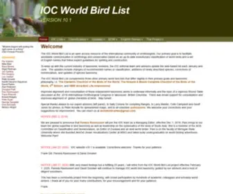 Worldbirdnames.org(Version 13.1) Screenshot