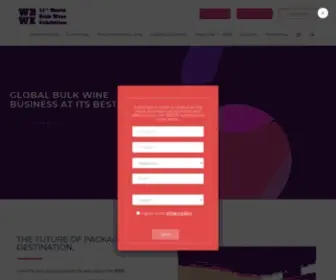 Worldbulkwine.com(World Bulk Wine Exhibition) Screenshot