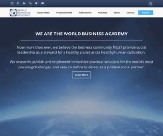 Worldbusiness.org(World Business Academy) Screenshot