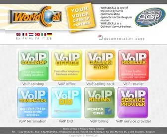 Worldcall.be(VoIP Service Provider Solutions) Screenshot