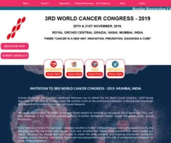 Worldcancercongress.in(4th World Cancer Congress) Screenshot