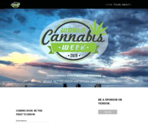 Worldcannabisweek.com(World Cannabis Week) Screenshot