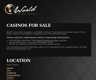 Worldcasinosales.com Screenshot