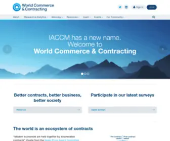 Worldcc.com(World Commerce And Contracting Association) Screenshot