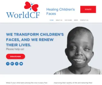 Worldcf.org(World Craniofacial Foundation) Screenshot