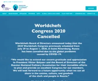 Worldchefscongress.org(Worldchefs Congress 2020) Screenshot