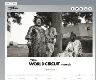 Worldcircuit.co.uk(World Circuit Records) Screenshot