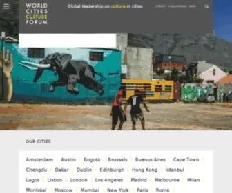 Worldcitiescultureforum.com(World Cities Culture Forum) Screenshot