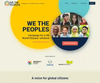 Worldcitizensinitiative.org(We the Peoples) Screenshot