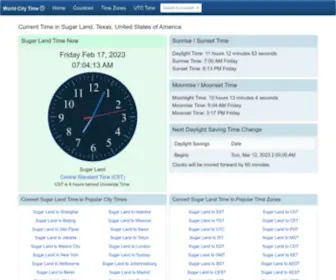 Worldcitytime.com(Your Current Time) Screenshot