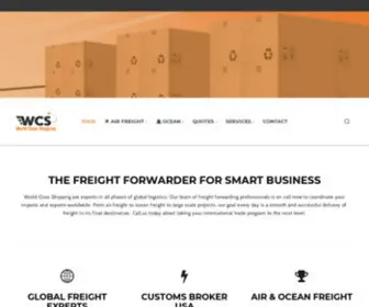 Worldclassshipping.com(Freight forwarder) Screenshot