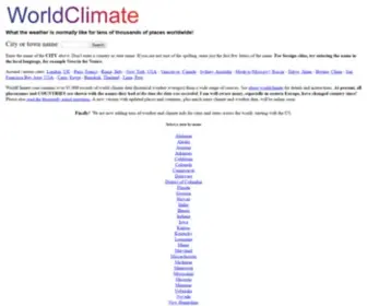 Worldclimate.com(World Climate) Screenshot