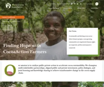 Worldcocoafoundation.org(World Cocoa Foundation Our vision) Screenshot