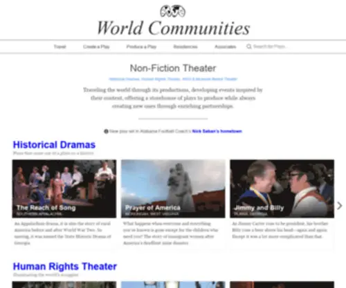 Worldcommunities.org(World Communities) Screenshot