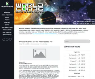 Worldcon76.org(Worldcon 76) Screenshot