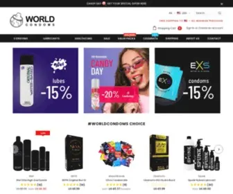 Worldcondoms.com(High-quality condoms & lubes from top brands) Screenshot