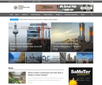 Worldconstructiontoday.com(B2B News Platform on Construction) Screenshot