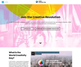 Worldcreativityday.com(World Creativity Day) Screenshot