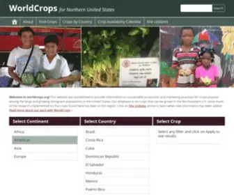 Worldcrops.org(For Northern United States) Screenshot