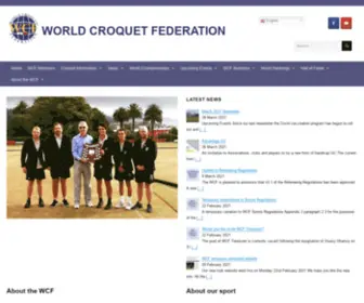 Worldcroquet.org(World Croquet Federation) Screenshot