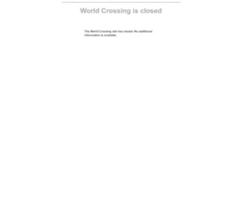 Worldcrossing.com(Worldcrossing) Screenshot