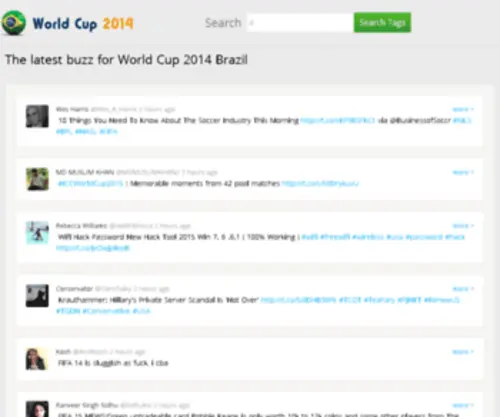 Worldcup2014Buzz.com(Worldcup 2014 Buzz) Screenshot