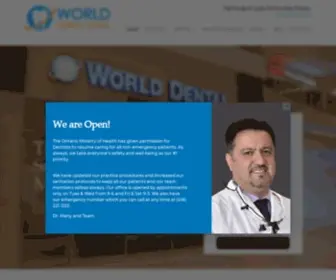 Worlddental.ca(Thornhill Dentists) Screenshot