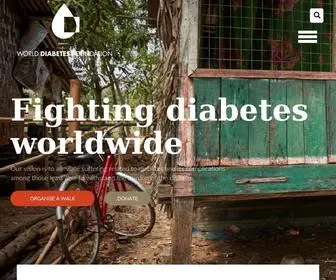 Worlddiabetesfoundation.org(World diabetes foundation) Screenshot