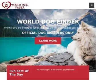 Worlddogfinder.com(World Dog Finder) Screenshot