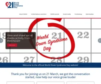 Worlddownsyndromeday2.org(Front Page) Screenshot