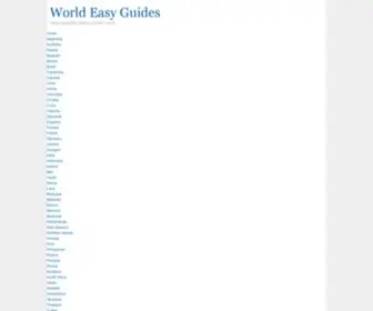 Worldeasyguides.com(World Easy Guides) Screenshot