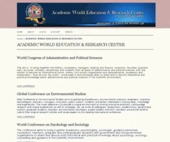 Worldeducationcenter.eu(ACADEMIC WORLD EDUCATION & RESEARCH CENTER) Screenshot