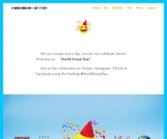 Worldemojiday.com(📅 world emoji day) Screenshot