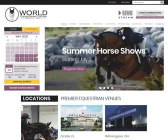 Worldequestriancenter.com(The World Equestrian Center) Screenshot