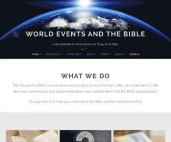 Worldeventsandthebible.com(World Events and the Bible) Screenshot