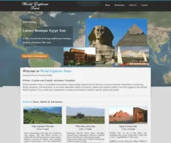 Worldexplorertours.com(World Explorer Travel featuring affordable private) Screenshot