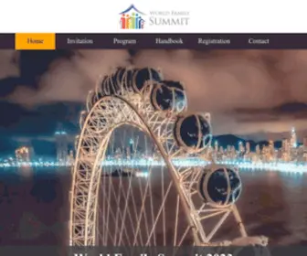 Worldfamilysummit.org(Created by the World Family Organization) Screenshot